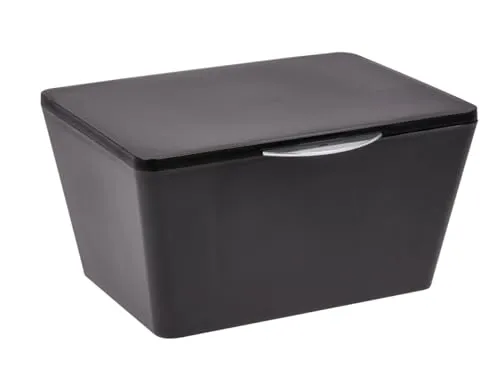Wenko Brasil Aufbewahrungsbox mit Deckel, schwarz