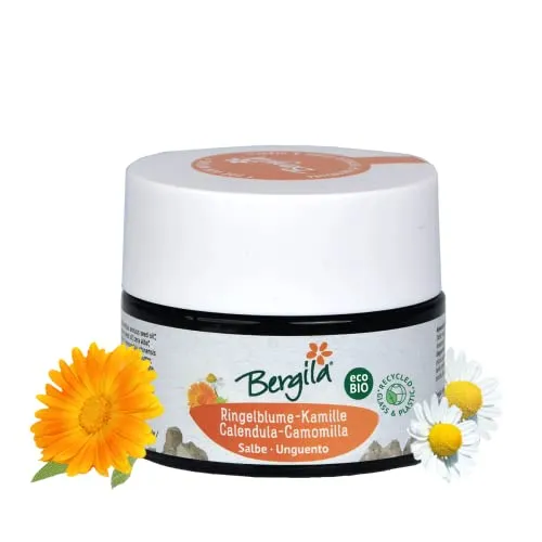 Bergila Ringelblume-Kamille Salbe ECOBio, 50 ml - hochwertige Salbe nach altem Traditionsrezept - kontrollierte und zertifizierte Qualität aus Südtirol