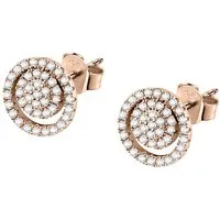 Valeria Ohrstecker 89080711 aus recyceltem 925er Silber - Ohrringe für Damen, nachhaltig aus recyceltem 925er Silber gefertigt und in elegantem Roségold-Finish.