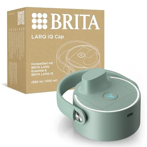 BRITA LARQ iQ Cap – Digitaler Deckel für Trinkflaschen - Upgrade für deine BRITA LARQ Trinkflasche: Der iQ Cap mit UV-C Selbstreinigungstechnologie neutralisiert Bakterien und digitalisiert deine Hydration. Kompatibel mit 1000ml und 680ml Flaschen. Praktische App für individuelles Trink-Tracking!