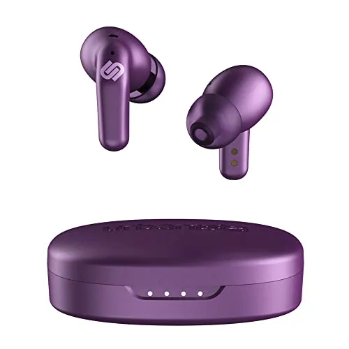 Urbanista Seoul - Vivid Purple: True Wireless Earbuds - Kopfhörer mit 70 ms Latenz für mobiles Gaming, 8 Stunden Spielzeit und IPX4 wasserfest. Perfekt für Gaming und unterwegs, mit stilvollem Design und drahtlosem Ladecase für bis zu 32 Stunden Gesamtspielzeit.