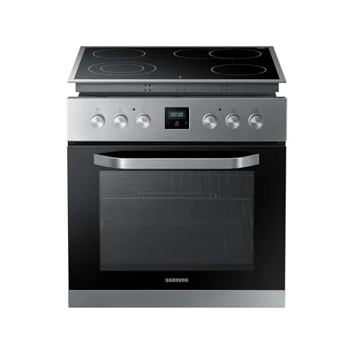 Samsung Herdset F-NB69R3301RS: Ceranfeld und Einbaubackofen - Backöfen mit versenkbaren Knebeln in Edelstahloptik, 1-fach Teleskopvollauszug und Soft Close Tür für komfortables Kochen.