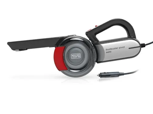 BLACK+DECKER Dustbuster Pivot PV1200AV - 12V Handsauger für Autosteckdose, hygienische Reinigung und flexibles Saugzubehör für schwer zugängliche Stellen