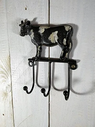 Hakenleiste Kuh aus Metall - Wandhaken - Schlüsselbrett - Nostalgie - Landhaus