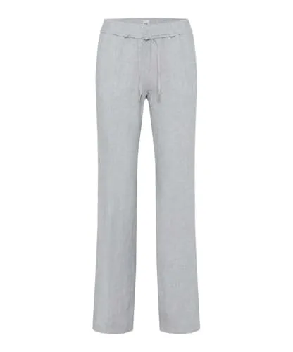 Style Farina Wide Leg Form in 100% Leinen - Damen-Hosen: Modische Palazzohose aus 100% reinem Leinen mit dynamischem Dehnbund für optimalen Tragekomfort.