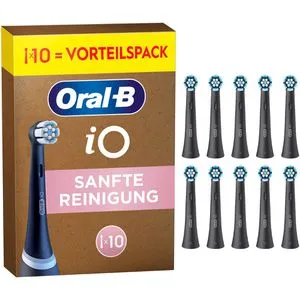 Oral-B iO Sanfte Reinigung Aufsteckbürsten Schwarz von Oral-B