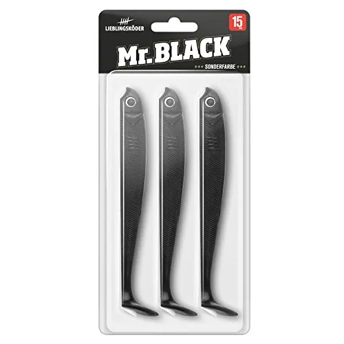 Lieblingsköder Gummifisch Mr. Black 15cm