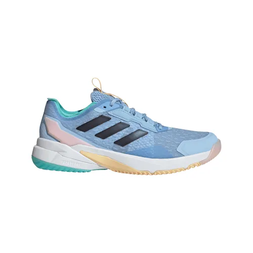 adidas CrazyFlight 6 Hallen-Indoorschuhe für Damen, Größe 42 (9,5) - Badmintonschuhe für Damen mit atmungsaktivem Obermaterial und BOOST Zwischensohle für explosive Bewegungen und überragende Stabilität.