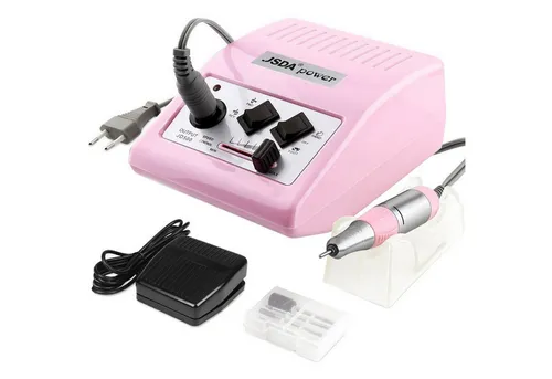 JSDA Maniküre-Pediküre-Set, Nagelfräser 30000 U/min mit Fußpedal & 4 Bits