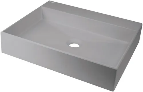 Deante Granitwaschbecken Grau 500x400x100 (Komplett-Set) - Elegantes Granitwaschbecken in Grau mit robustem Materialmix für außergewöhnliche Widerstandskraft. Ideal für stilvolle Badezimmer und einfach zu reinigen.