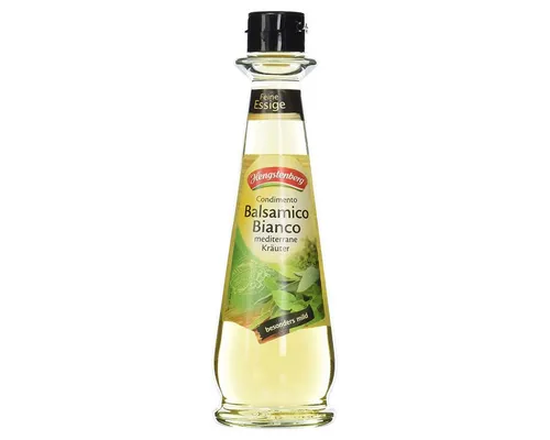Hengstenberg Condimento Balsamico Bianco mit mediterranen Kräutern 250 ml