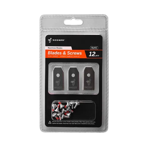 Segway Navimow Mähroboter Ersatzmesser - 12er-Set - Silber von Segway