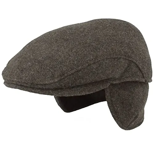 Breite Herren Schiebermütze mit Ohrenklappen – Wasserabweisend & Hautfreundlich - Die elegante Flatcap aus Wolle bietet optimalen Tragekomfort mit gepolstertem Schirm und ein- und ausklappbaren Ohrenklappen. Ideal für kalte Tage, schützt sie zuverlässig vor Wind und Wetter.