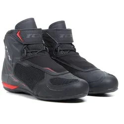 TCX RO4D Air Motorradschuhe Größe 46 - Schwarz-Rot - Motorradstiefel mit hervorragendem Fahrkomfort, leichter Bauweise und optimaler Belüftung dank Mesh-Obermaterial.