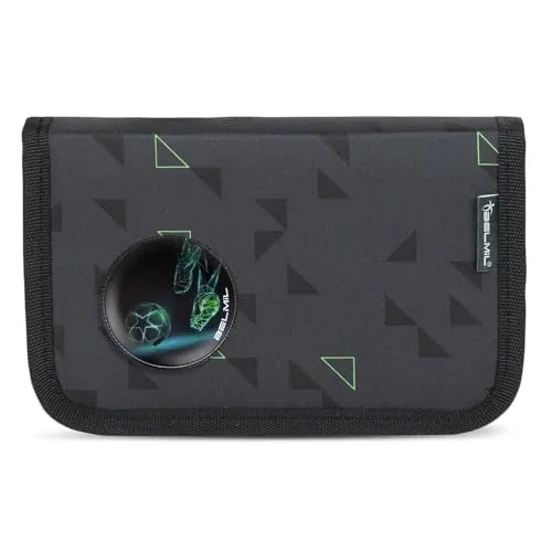 Belmil Federmäppchen 335-74/P – Großes Schuletui für Jungen & Mädchen, Ungefüllt (Striker X)