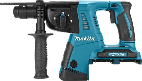 Makita Akku-Bohrhammer DHR264Z Solo 2x18V - Bohrmaschine für Profis: Der Makita DHR264Z bietet die Leistung eines 36V Geräts mit 2x18V Akkus, ideal für präzises Bohren und Meißeln in Beton bis 26mm. Mit SDS-Plus Schnellwechsel und Anti-Vibration für hohen Komfort.
