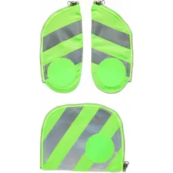 ergobag Fluo-Zip Set mit Reflektorstreifen Grün - Grün