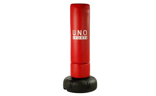 Standboxsack Flex-Bag - Rot - Boxsack mit Reflex-System für effektives Training, aus strapazierfähigem Kunstleder und 195 cm hoch, ideal für Boxer und Fitnessbegeisterte.