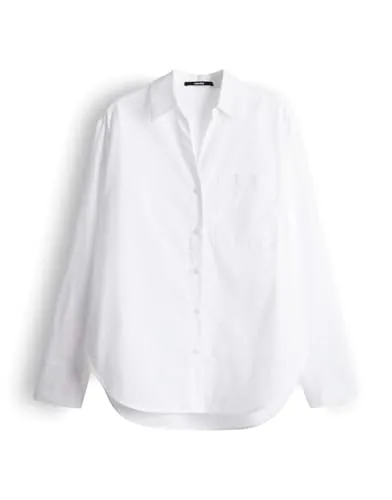 someday Damen Langarmbluse ZAMILY | Nachhaltige Hemdbluse aus Baumwoll Popelin, Weiß, Größe 40 - Entdecken Sie die someday Hemdbluse ZAMILY – ein stilvoller Allrounder für Büro und Freizeit. Mit weicher Passform und hochwertigem Material bietet sie Komfort und Langlebigkeit für jeden Tag.