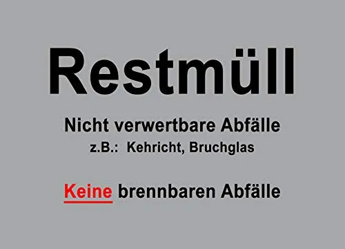 Stück Restmüll Aufkleber 5 von STROBO