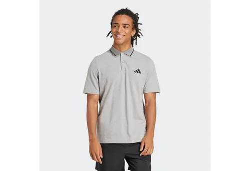adidas Herren Essentials SMALL Logo Pique Polo Shirt - Herren-Shirt aus 100% Baumwolle, regulär geschnitten mit Knopfleiste und längerem Rückenteil für optimalen Tragekomfort.