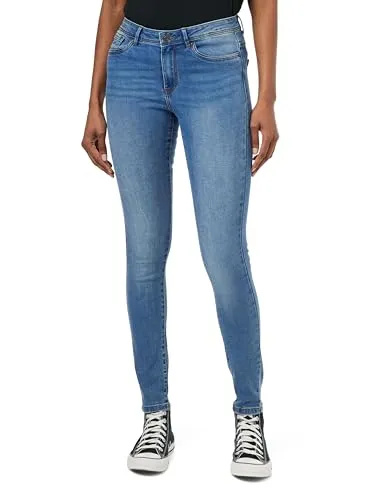 VERO MODA Vmtanya Mr Piping Skinny Jeans - Stylische Skinny Jeans in Blue Denim, perfekt für einen trendigen Look und optimalen Tragekomfort.