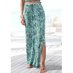 Modischer Maxirock VIVANCE für Damen, Gr. 34, grün bedruckt in grün von Vivance