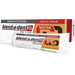 blend-a-dent Plus Bester Halt Premium Haftcreme 40 g - Zahnpflegeartikel mit 10x stärkerem Halt für sichere Prothesen, ideal für harte Lebensmittel und langanhaltenden Komfort.
