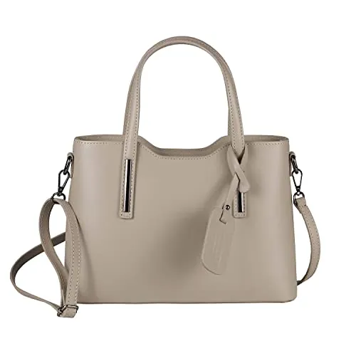 OBC Made IN Italy Damen Echt Leder Tasche - Damen-Schultertaschen aus hochwertigem Rindsleder, stilvoll und vielseitig für jeden Anlass – die perfekte Kombination aus Eleganz und Funktionalität!