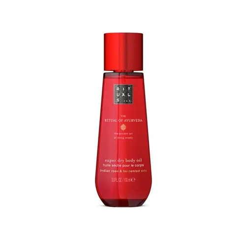 RITUALS The Ritual of Ayurveda Super Trockenöl – Schnell einziehend & pflegend für Körper & Haare - Leichtes Trockenöl mit indischer Rose und Süßmandel, zieht schnell ein und hinterlässt ein seidiges Finish. Ideal für die tägliche Pflege von Haut und Haarspitzen. Erleben Sie den harmonisierenden Duft, der die Sinne belebt.
