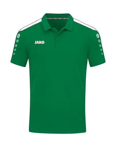 Jako Polo Power - grün - Polo Shirt aus hochwertiger Baumwolle, atmungsaktiv und ideal für lässige Alltagslooks oder sportliche Aktivitäten.