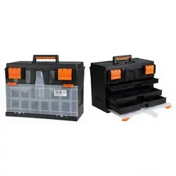 Werkzeugkasten (45×26×3 cm, schwarz)