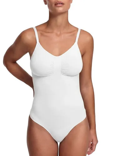 Creamy Fabrics Damen Shapewear Bodysuit mit String-Rückenteil – Nahtloser, figurformender Body