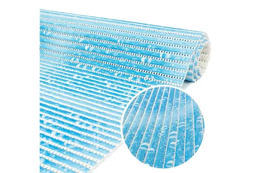 ANRO Weichschaummatte Antirutsch Badvorleger 100x65cm Blau in blau von ANRO