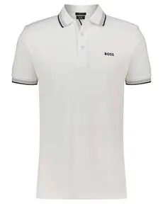 BOSS GREEN Poloshirt Paddy - Kontraststreifen am Kragen - Herren-Shirt aus 100% Baumwolle im casual Stil, pflegeleicht und ideal für den Alltag mit auffälligen Kontraststreifen am Kragen.