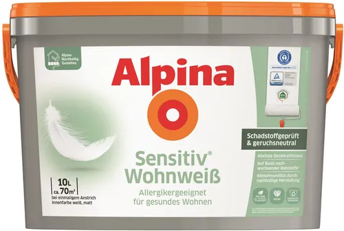 Alpina Sensitiv Wohnweiß 10 L