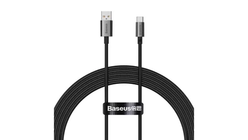 Kabel Baseus Superior Series USB-A / USB-C 100W do Huawei / Honor 1.5m - czarny