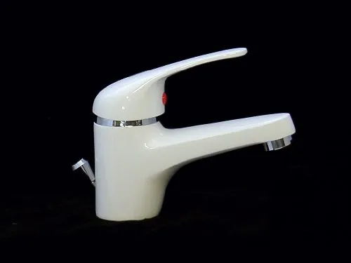 Waschtischarmatur Waschbecken Bad Armatur Wasserhahn weiß - Touch-On-Wasserhahn für Badezimmerwaschbecken, elegant in Weiß und mit innovativer Touch-Technologie für höchsten Komfort.