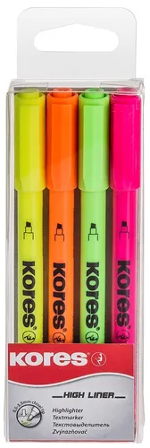 Kores Textmarker Pen Keilspitze: 0,5 3,5 mm 4er Etui
