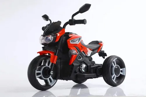 BoGi Elektro-Kindermotorrad 3-Rad mit Musik und Licht – 6V Elektrofahrzeug, in Farben, Fahrspaß für Kinder mit Stil – das sportliche 3-Rad-Motorrad