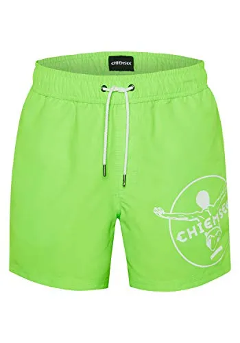 CHIEMSEE Badehose mit stylischem Print - Bademode mit großem CHIEMSEE Print, praktischer Kletttasche mit Schlüsselhalter und bequemen Gummizugbund für unbeschwerten Lifestyle am Beach oder Pool.