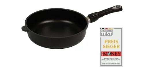 AMT Gastroguss Bratpfanne 28 cm – Induktionsgeeignet mit Lotan® Antihaft-Veredelung - Pfannen – Die hitzebeständige Bratpfanne überzeugt durch schnelle Erhitzung und gleichmäßige Wärmeverteilung, ideal für energiesparendes Braten.