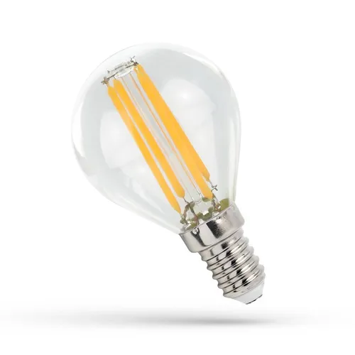 Spectrum LED Filament Leuchtmittel Tropfen 5,5W = 60W E14 klar 660lm warm 2700K