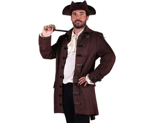 thetru Piraten-Kostüm Sir Lancester Deluxe in XL - Mit der hochwertigen Piraten-Jacke in XL verwandeln Sie sich in einen furchtlosen Seeräuber. Ideal für Karneval oder Kostümpartys – ein echter Hingucker!