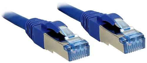 LINDY 47150 RJ45 Netzwerkkabel, Patchkabel CAT 6a S/FTP 3.00m Blau 1St.