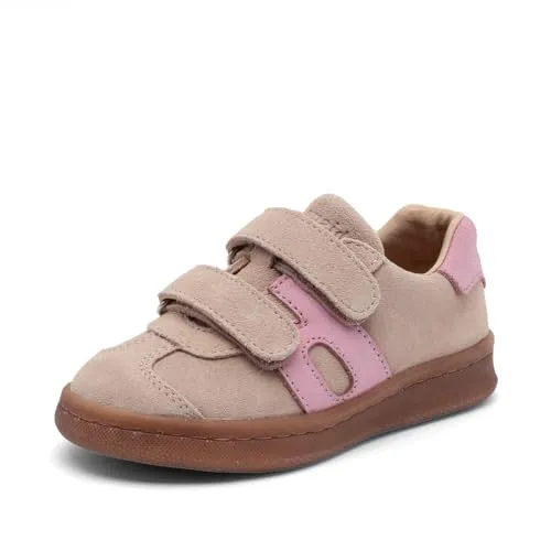 Bisgaard Bay v Sneaker, Dusty Rose, 34 EU - Stylische Wildleder-Sneaker für Kinder mit sicherem Klettverschluss und rutschfester Sohle - ideal für aktive Abenteuer!