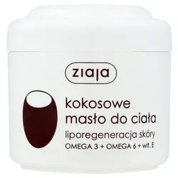 Ziaja Coconut Nährende Body-Butter 200 ml - Ganzkörperpflege mit intensiver Feuchtigkeit, pflegt trockene Haut und verleiht samtige Weichheit für ein geschmeidiges Hautgefühl.