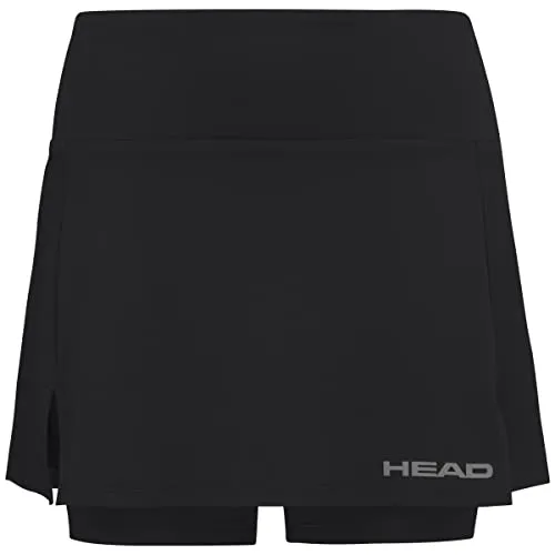 Head Tennisrock Club Basic für Mädchen in schwarz von HEAD