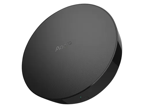AQARA HUB M2 Hub, Black - Smart Home Hub für die Verbindung von Geräten, kompakte Größe von 100x100mm, ideal für die zentrale Steuerung Ihrer Smart-Home-Geräte.
