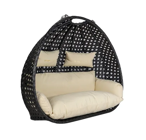 HOME DELUXE Polyrattan Hängesessel TWIN DELUXE